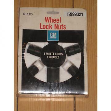 NOS GM Wheel Lock Nut Set 999321