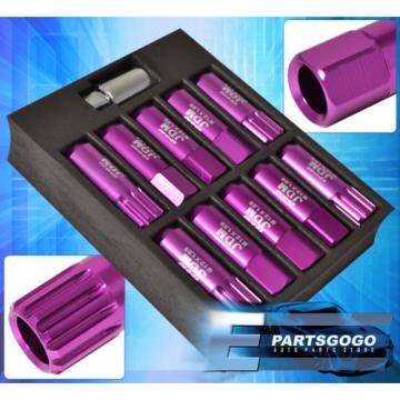 FOR INFINITI 12MMX1.25 LOCKING LUG NUTS TRACK EXTENDED OPEN 20 PIECE UNIT PURPLE