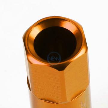20pcs M12x1.5 Anodized 60mm Tuner Wheel Rim Acorn Lug Nuts Deville/CTS Orange