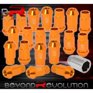For Honda M12X1.5 Locking Lug Nuts Rims Forged Aluminum 20Pcs Unit Kit Jdm Gold