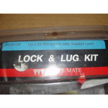 Wheel Mate Products LOCK &amp; LUG KIT #65915P ACORN 12MM x 1.25 RH LUG NUTS (16)