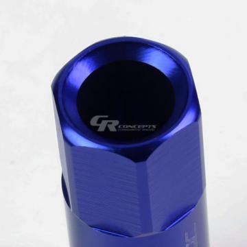 FOR IS250/IS350/GS460 20X RIM EXTENDED ACORN TUNER WHEEL LUG NUTS+LOCK+KEY BLUE