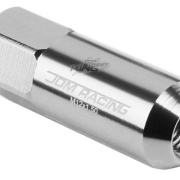 20 X M12 X 1.5 EXTENDED ALUMINUM LUG NUT+ADAPTER KEY DTS STS DEVILLE CTS SILVER