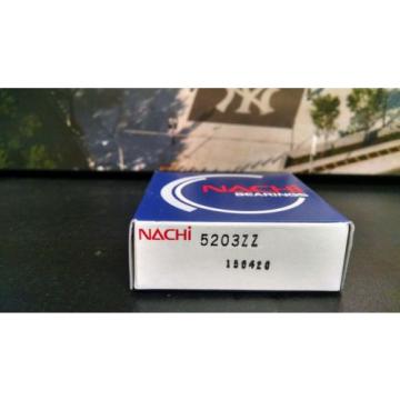 (Qty 6) 5203ZZ Nachi Double Row Ball Bearing 17x40x17.5 17mm/40mm/17.5mm 5203Z