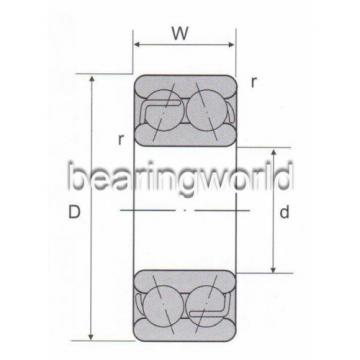 5205 2RS Double Row Sealed Angular Contact Bearing 25 x 52 x 20.6mm