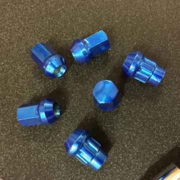 Blue 12x1.5 Steel lug nuts &amp; lock 20 pcs honda acura toyota civic integra supra