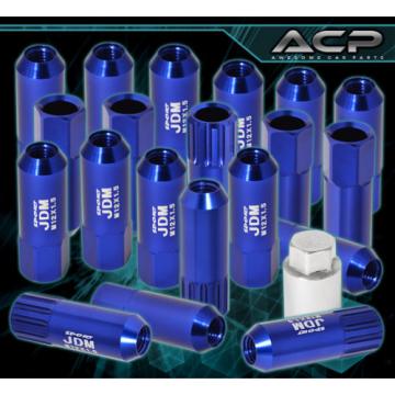 FOR TOYOTA M12x1.5MM LOCKING LUG NUTS CAR AUTO 60MM EXTENDED ALUMINUM KIT BLUE