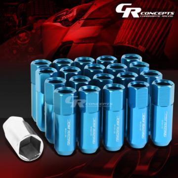 FOR IS250/IS350/GS460 20X EXTENDED ACORN TUNER WHEEL LUG NUTS+LOCK+ LIGHT BLUE