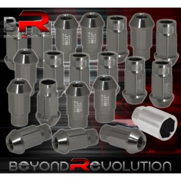 For Toyota 12Mmx1.5Mm Locking Lug Nuts Car Open Extended Aluminum Kit Gunmetal