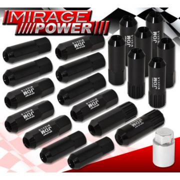 FOR CHEVY 12x1.5 LOCKING LUG NUTS 20 PIECES AUTOX TUNER WHEEL PACKAGE KEY BLACK