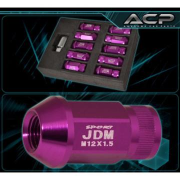 For Mitsubishi 12Mmx1.5 Locking Lug Nuts Track Extended Open 20Pcs Unit Purple