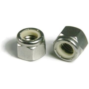 Waxed Nylon Insert Lock Nut Nylock 18-8 Stainless Steel Hex Nuts 1/4-20 QTY 25