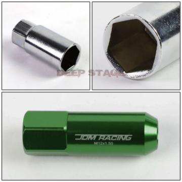 FOR IS260 IS360 GS460 20 PCS M12 X 1.5 ALUMINUM 60MM LUG NUT+ADAPTER KEY GREEN
