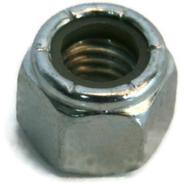 Nylon Insert Lock Nut Zinc Grade A Hex Nuts - 1/4&#034;-20 UNC - Qty-100