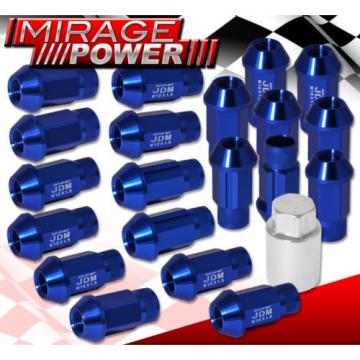 For Mitsubishi 12Mmx1.5 Locking Lug Nuts Truck Suv Exterior 20Pc Wheels Kit Blue