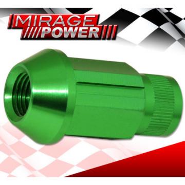 For Saturn 12X1.5 Locking Lug Nuts Track Extended Open 20 Pieces Unit Kit Green