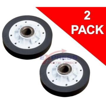 (2 Pack) 37001042 Kenmore Magic Chef Dryer Drum Support Roller Wheel AP6008773