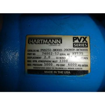 Hartman PVX232BKXXX20GTGTRCXXX 30 HP 15 GPM Hydraulic ing System Pump