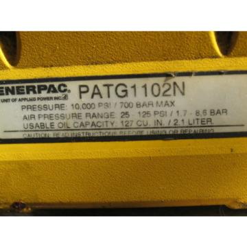 ENERPAC TURBO II Hydraulic AirPowered #PATG1102N Pump