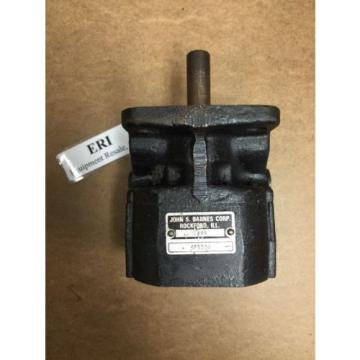 John S. Barnes Corp. 6294 Hydraulic Gear . 4F653A. Loc 33A Pump