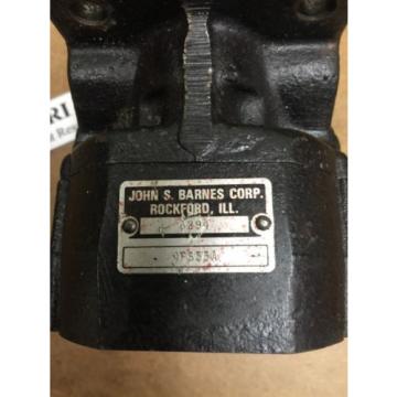 John S. Barnes Corp. 6294 Hydraulic Gear . 4F653A. Loc 33A Pump