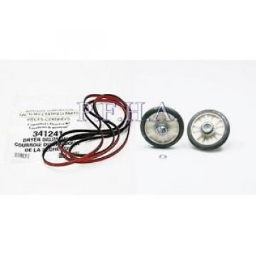 Dryer Drive Belt 341241 and Drum Support Roller Kit 349241T Whirlpool
