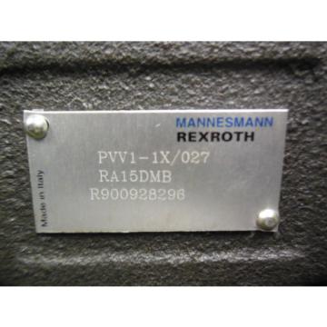 NEW BOSCH REXROTH VANE MODEL # PVV11X/027RA15DMB Pump