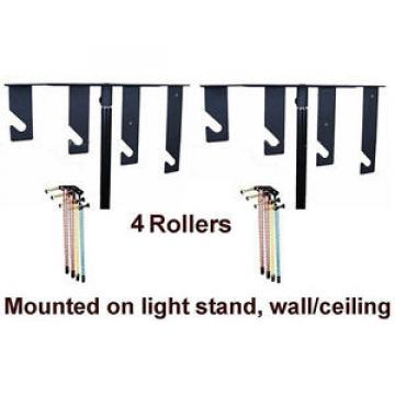 4-Roller manual Background Backdrop roller Support Drive System lifter  elevator
