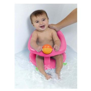 New Swivel Bath Seat, Support Play Rings Safety First, Roller Ball, Pink