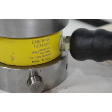 ENERPAC HYDRAULIC CYLINDER  RCH120 10,000PSI  12TON CYLINDER  CODE: HC28 Pump