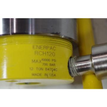 ENERPAC HYDRAULIC CYLINDER  RCH120 10,000PSI  12TON CYLINDER  CODE: HC20 Pump
