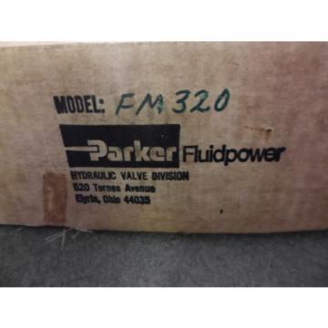 NIB Parker FluidPower Hydraulic Valve Model FM320 AV Manatrol Division Pump