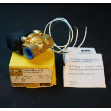 Parker solenoid valve 12f2002148acf4c15 11 watts 3/4&#034; X 3/4&#034; in out Pump