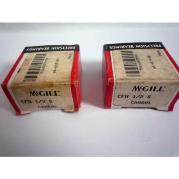 2 MCGILL CFH 1/2 S CAMROL CAM FOLLOWERS / NEW OLD STOCK