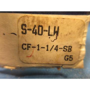 RBC S-40-LW Cam Follower; Standard Stud; Straight (Sealed) (McGill CF1 1/4 SB)