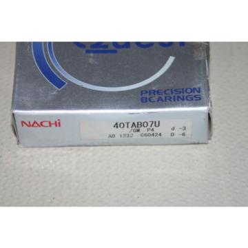 Nachi 40TAB07U/GMP4 Super Precision Angular Contact Bearing  * NEW *
