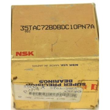 NIB NSK 35TAC72BDBDC10PN7A SUPER PRECISION BEARING, 35TAC72B, CONTAINS 3 IN BOX