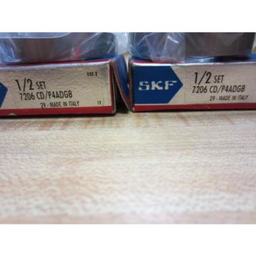 SKF 7206 CD/P4ADGB Ball Bearings Set Super Precision 7206CDP4ADGB