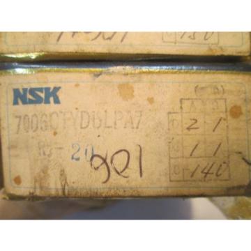 NSK Bearing 7006CTYDULPA7 Super Precision Matched Pair Set