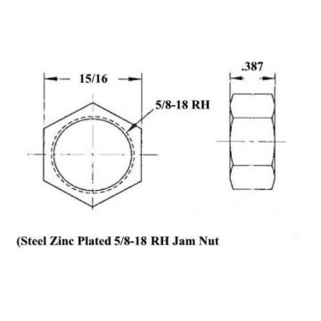 ECONOMY 4 LINK 1/2 x 5/8-18 ROD END KIT WITH BUNGS .095 HEIM JOINTS