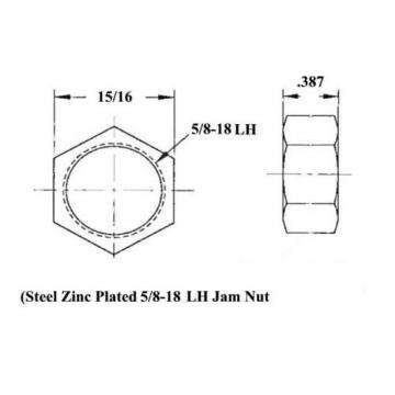 ECONOMY 4 LINK 1/2 x 5/8-18 ROD END KIT WITH BUNGS .095 HEIM JOINTS