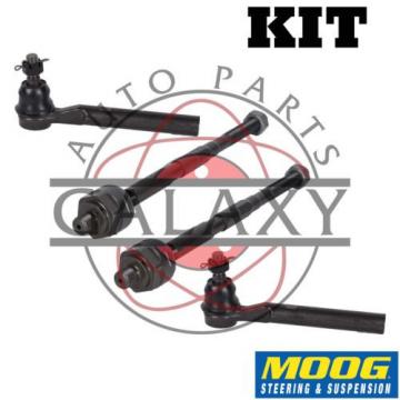 Moog New Replacement Complete Inner &amp; Outer Tie Rod End Pair For 2006 Hummer H3