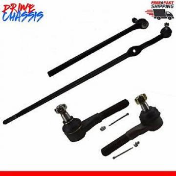 4 PC Kit Steering Parts F100 F250 F350 Bronco  Center Link Tie Rod Ends 80-96