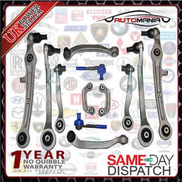 APD FRONT SUSPENSION WISHBONE CONTROL ARMS TRACK ROD ENDS &amp; LINKS KIT FOR AUDI