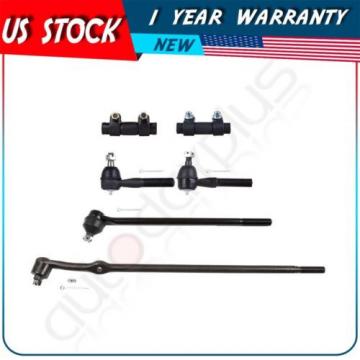 6 Pcs New Suspension Steering Tie Rod Ends for 1980-1996 Ford F-150 RWD