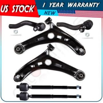 6 Front Control Arm Ball Joint Tie Rod Ends Suspension Kit for 00-03 Toyota Echo