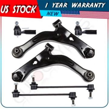Suspension Set for Control Arm Tie Rod End Ball Joint For 2001-2004 Ford Escape