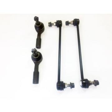 4 Piece Suspension Set Sway Bar Links Outer Tie Rod Ends 2 Year Warranty