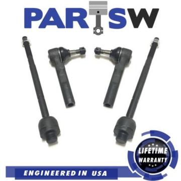 4 Pc Front Steering Kit for Silverado &amp; Sierra 1500 Inner &amp; Outer Tie Rod Ends