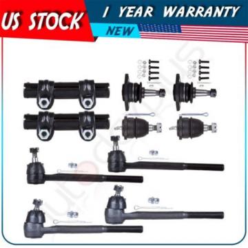 10 Pcs Suspension Ball Joint Inner Outer Tie Rod Ends for 1965-1970 Pontiac GTO